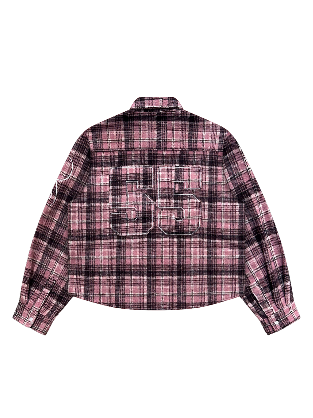 OVER5IZE “plaidy” FLANNEL SHIRT PINK