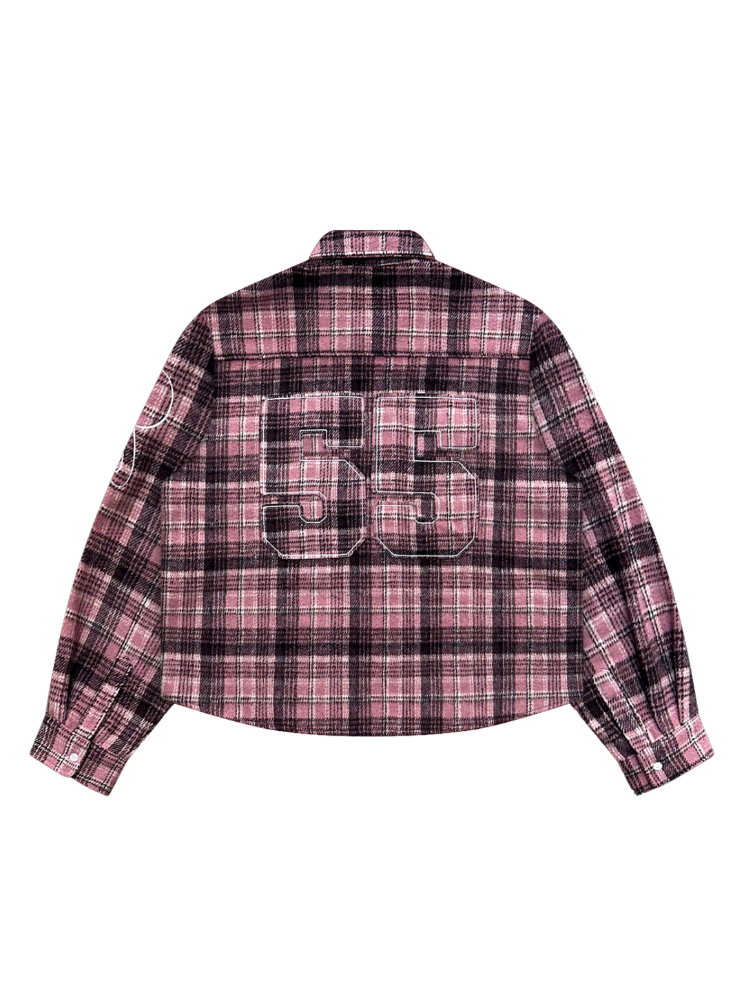 OVER5IZE “plaidy” FLANNEL SHIRT PINK