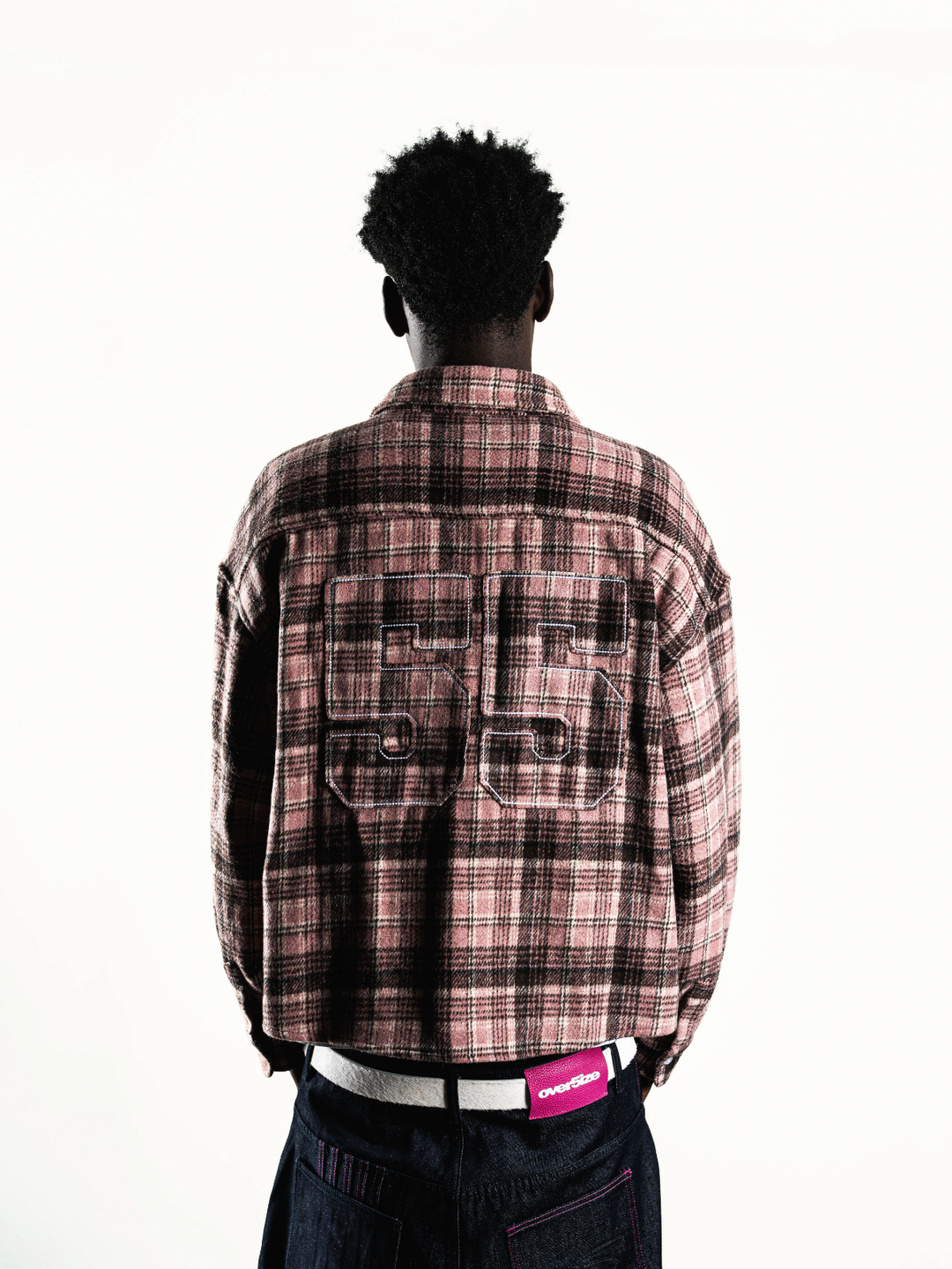 OVER5IZE “plaidy” FLANNEL SHIRT PINK