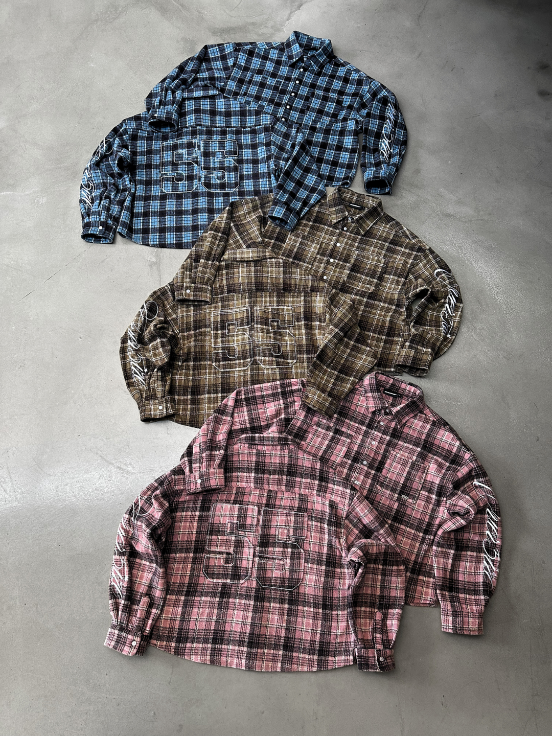OVER5IZE “plaidy” FLANNEL SHIRT BROWN