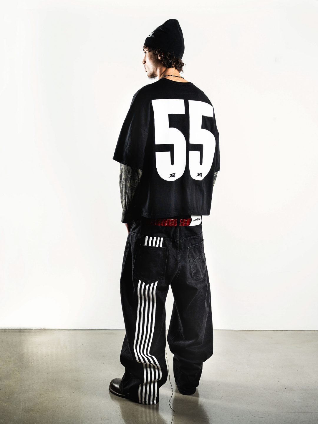 OVER5IZE "Fifty5" LONGSLEEVE BLACK & CAMO