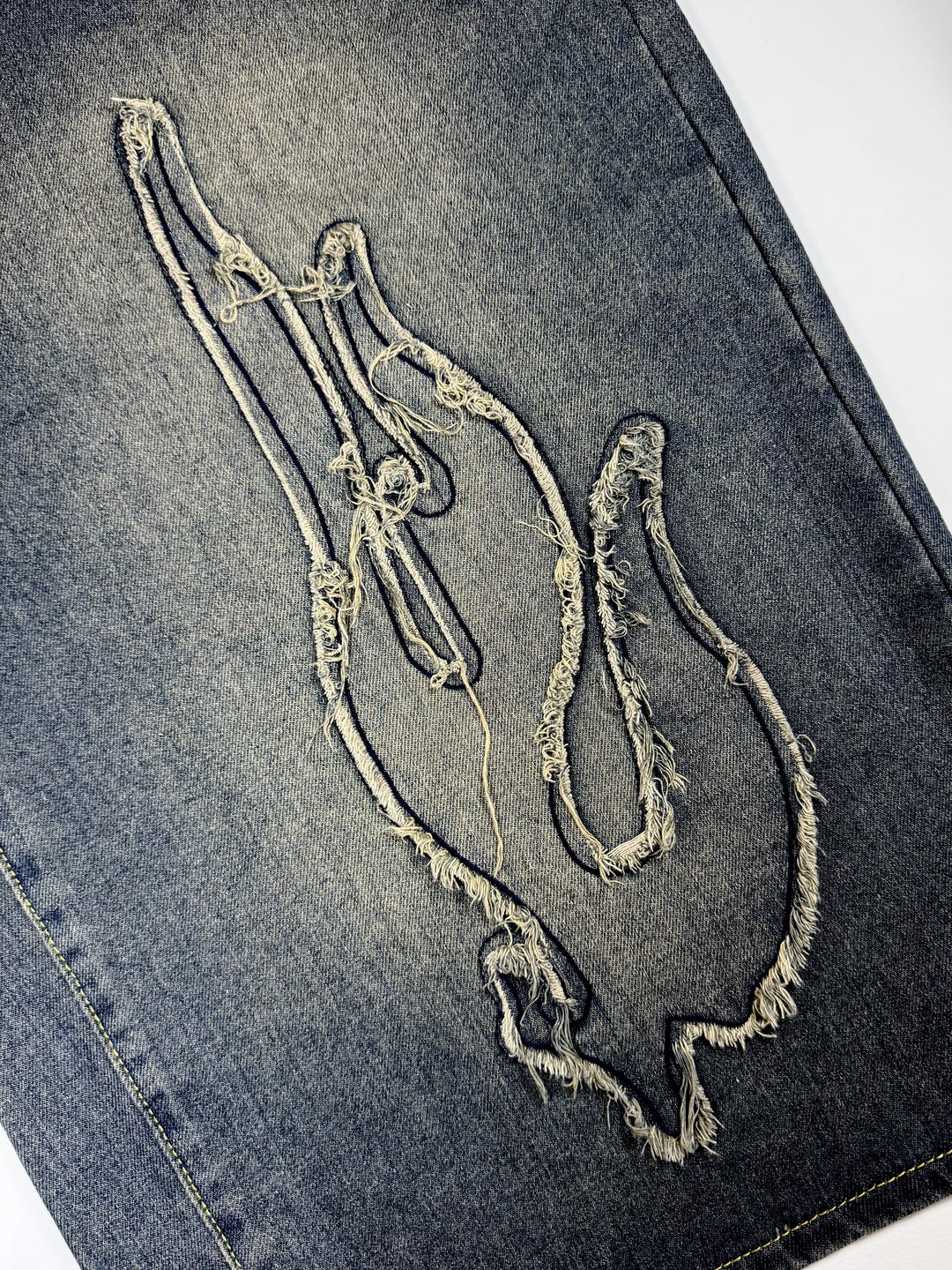 OVER5IZE "fury" JORTS BLUE