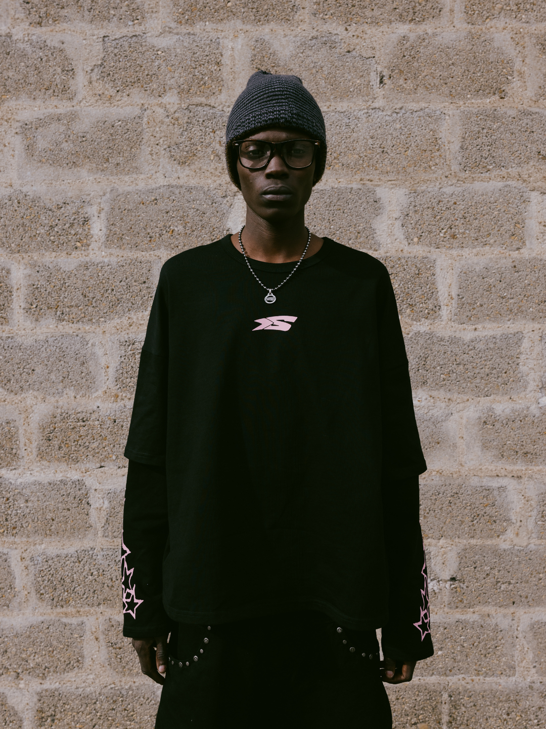 OVER5IZE "signature" NECKLACE CARBON SILVER