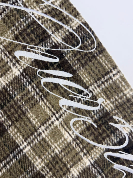 OVER5IZE “plaidy” FLANNEL SHIRT BROWN