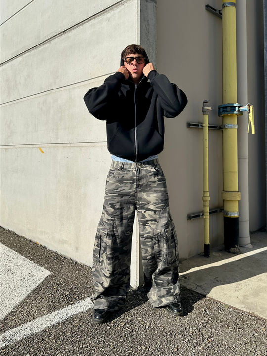 OVER5IZE "timber" CAMO JEANS