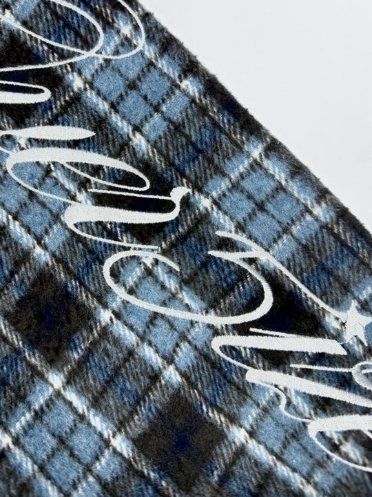 OVER5IZE “plaidy” FLANNEL SHIRT BLUE