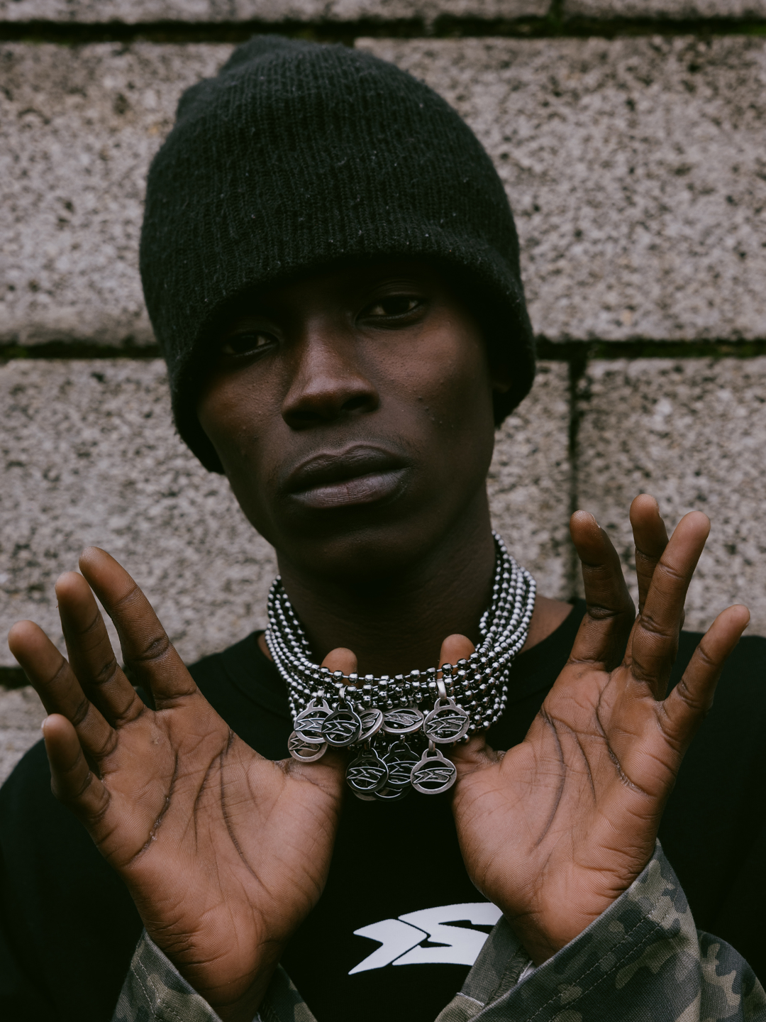 OVER5IZE "signature" NECKLACE RAW SILVER