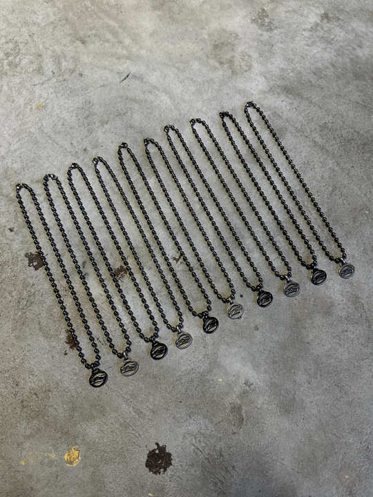 OVER5IZE "signature" NECKLACE RAW SILVER