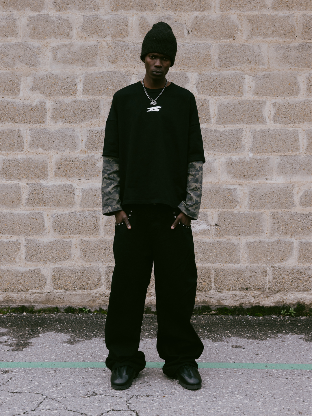 OVER5IZE "unity" JEANS BLACK