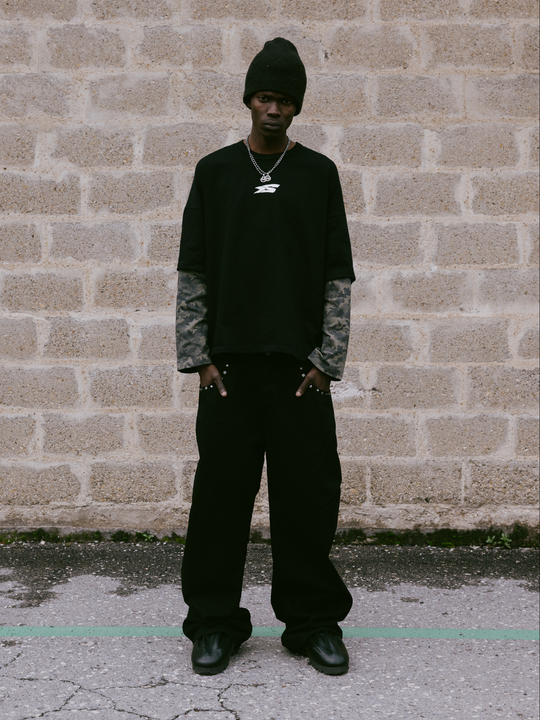 OVER5IZE "unity" JEANS BLACK