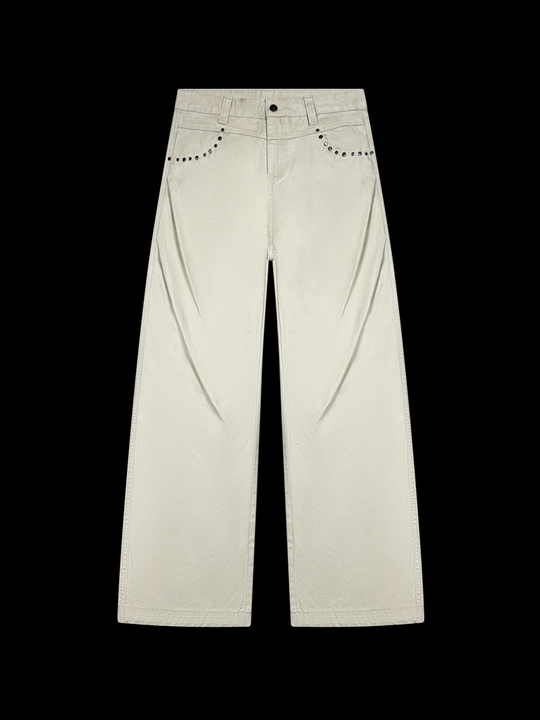 OVER5IZE "unity" JEANS BEIGE