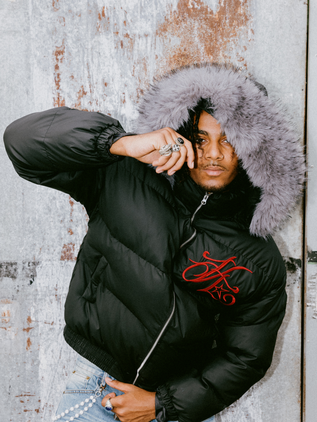 OVER5IZE "demon" PUFFER JACKET