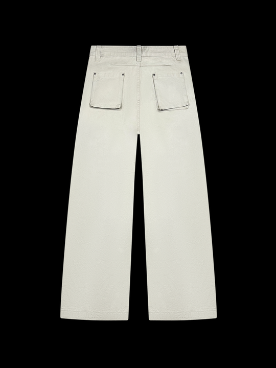 OVER5IZE "unity" JEANS BEIGE