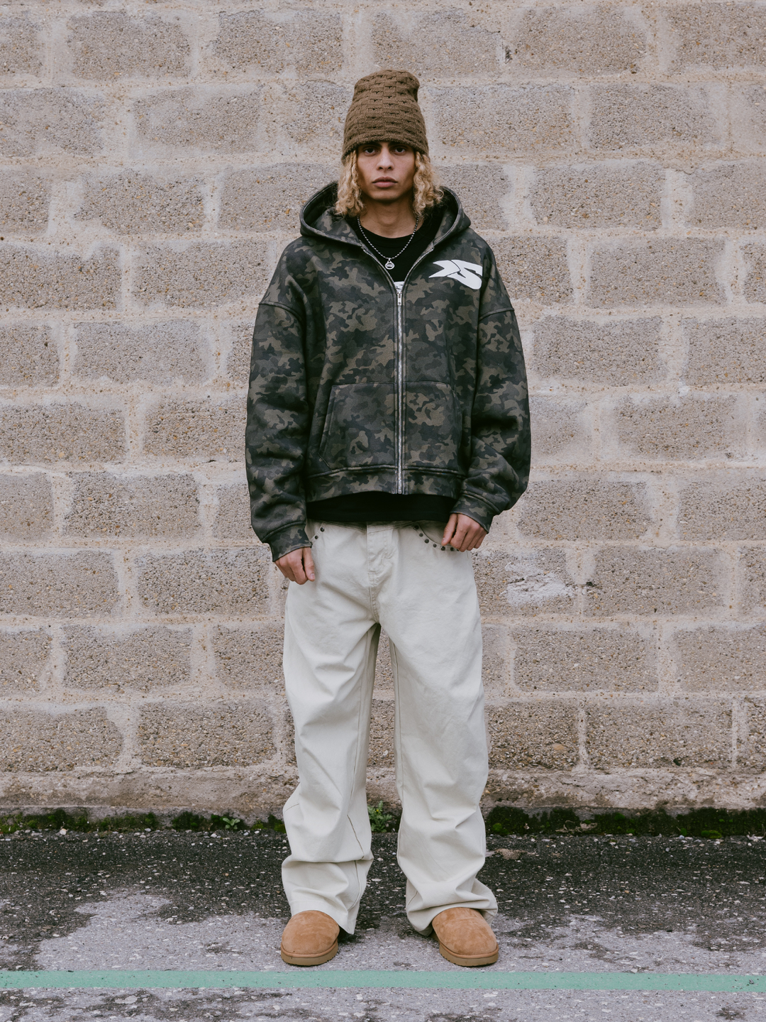 OVER5IZE "unity" JEANS BEIGE