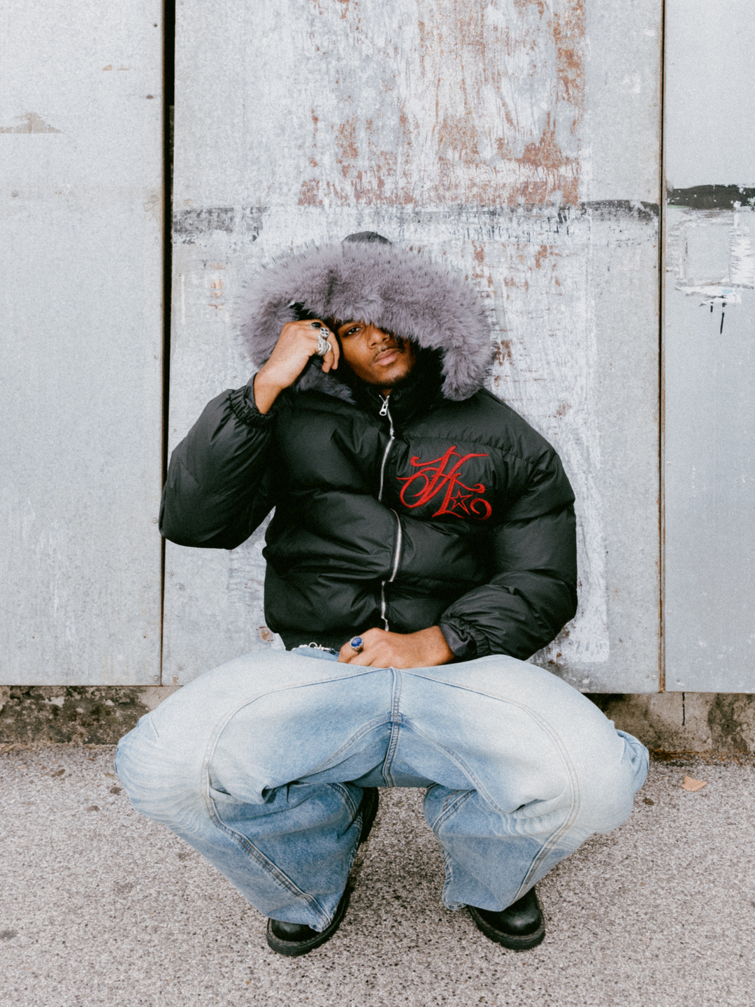 OVER5IZE "demon" PUFFER JACKET