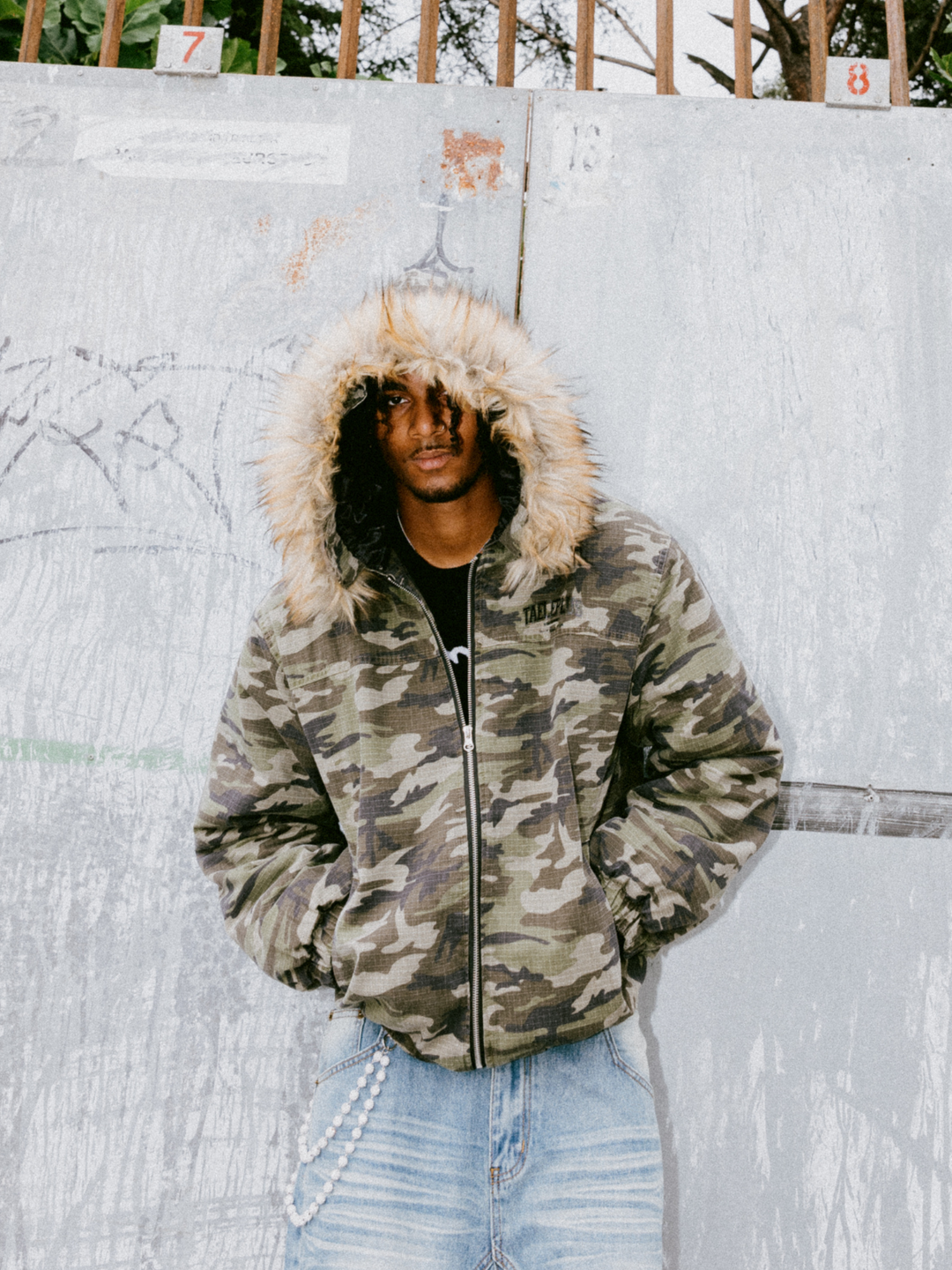 OVER5IZE "glitch" CAMO JACKET