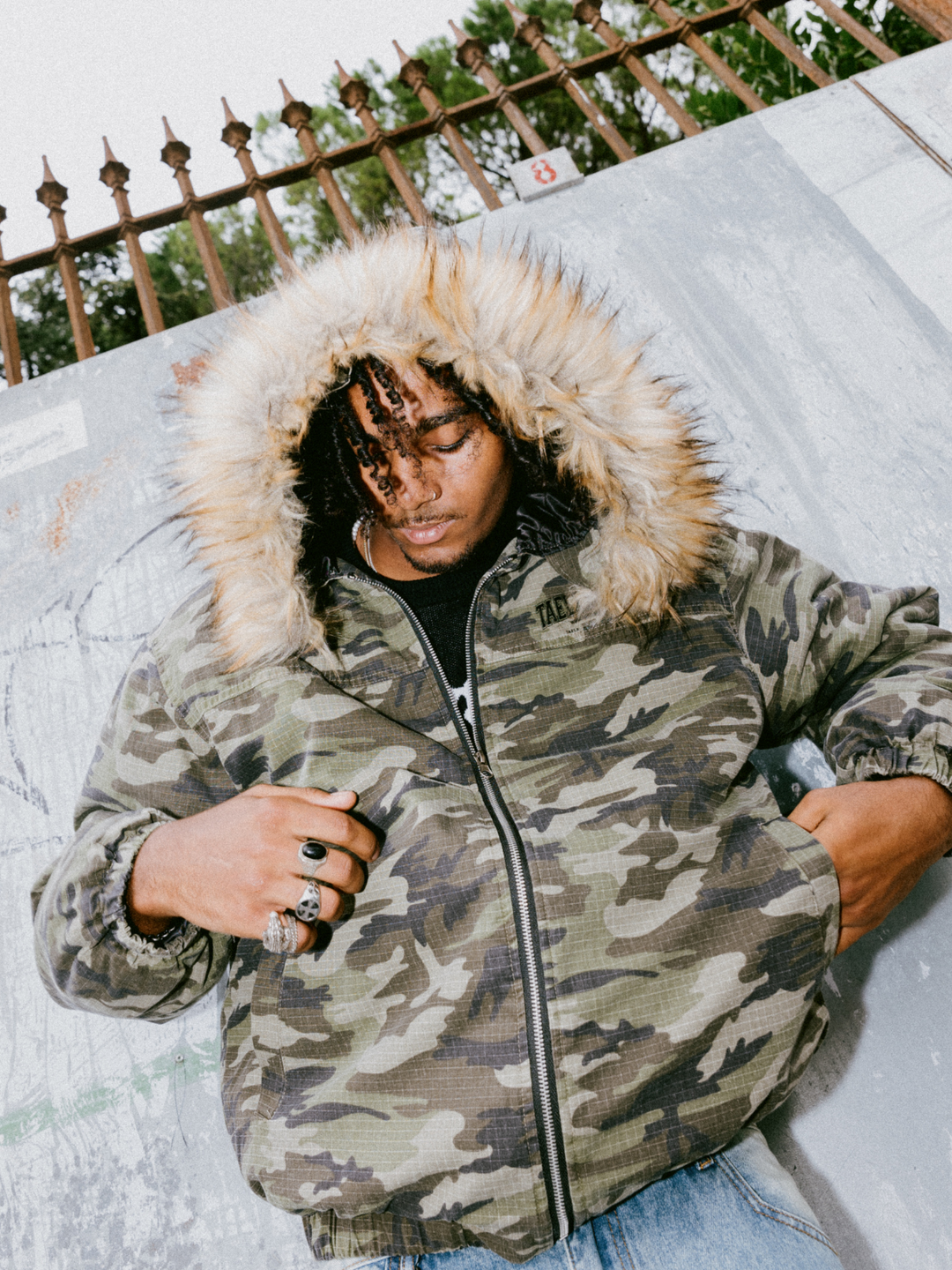 OVER5IZE "glitch" CAMO JACKET
