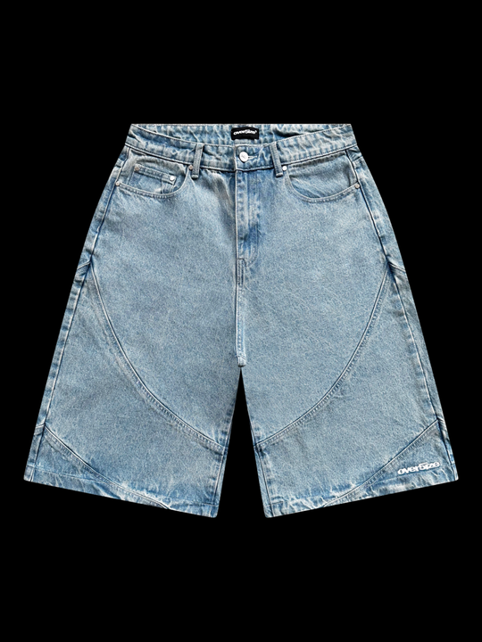 OVER5IZE "struct" JORTS LIGHT BLUE