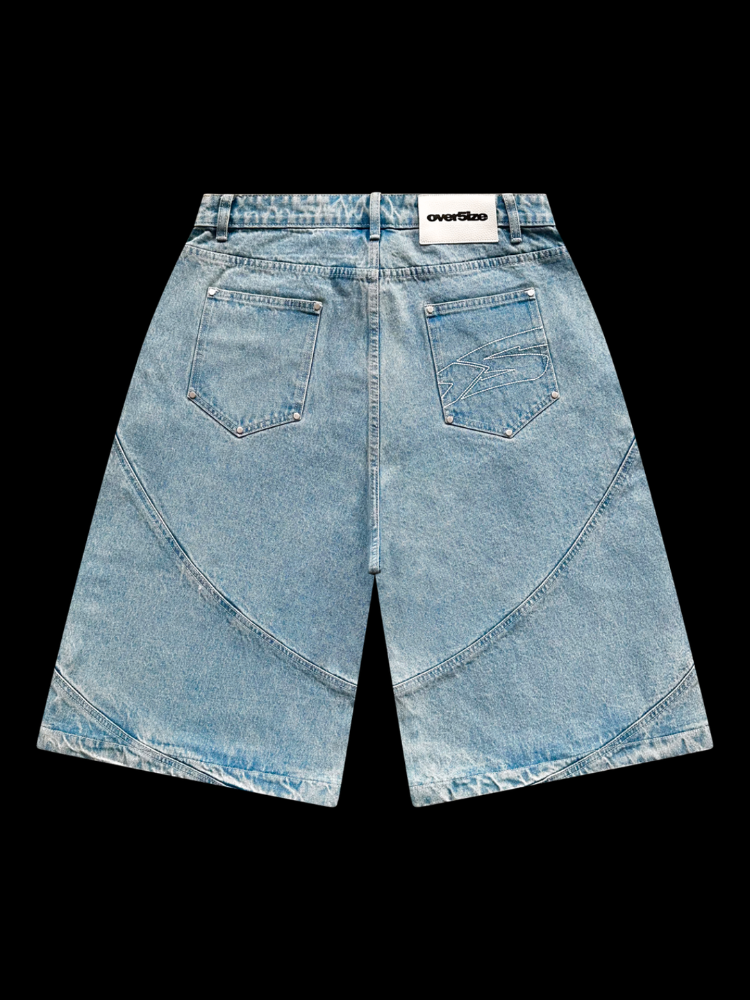 OVER5IZE "struct" JORTS LIGHT BLUE
