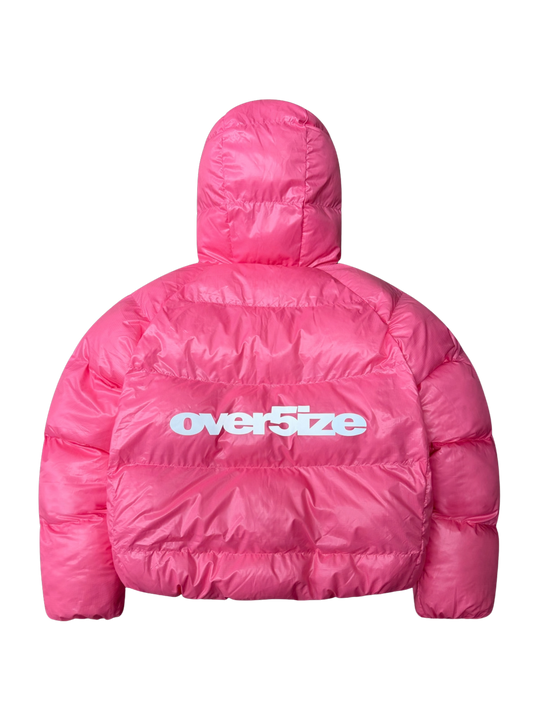 OVER5IZE "DUO" REVERSIBLE PUFFER JACKET BLACK & PINK