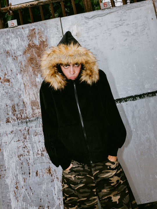 OVER5IZE "nest" FUR SOFT JACKET