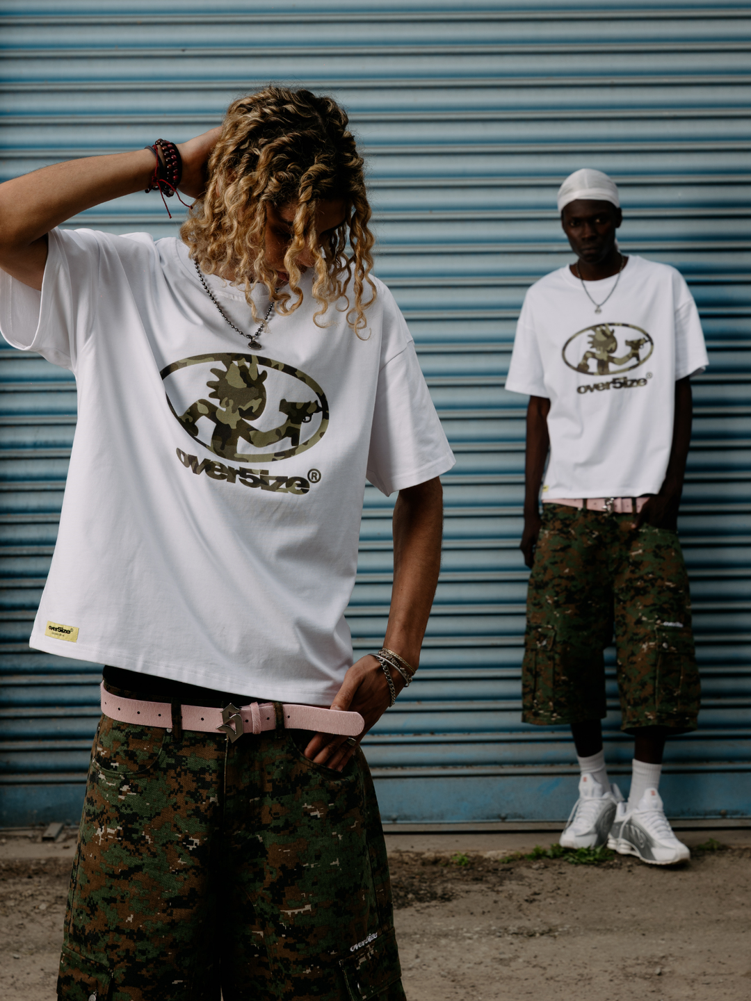 OVER5IZE "five" BELT PINK