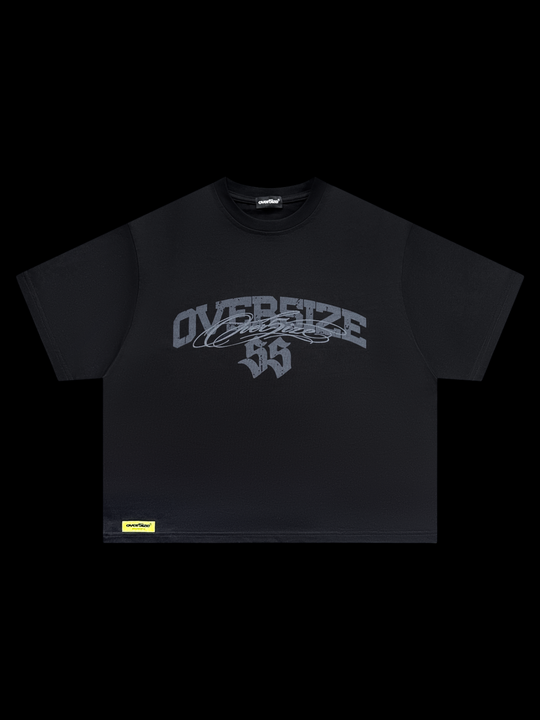 OVER5IZE "essence" TEE BLACK