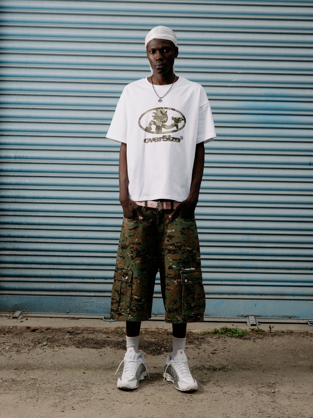 OVER5IZE "five" BELT PINK