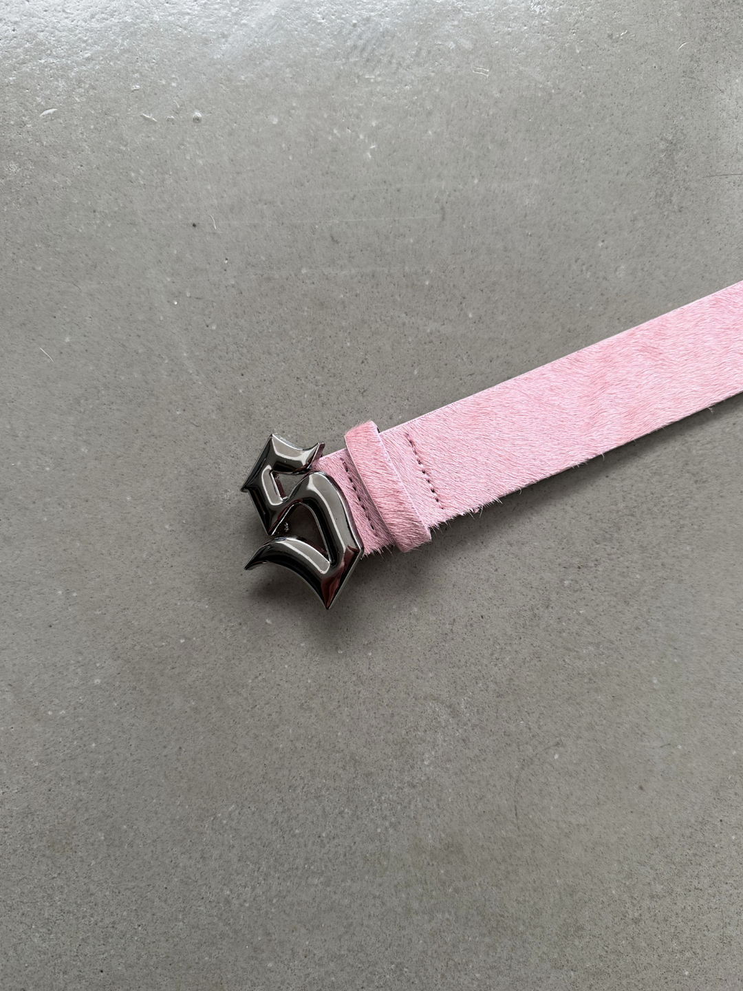 OVER5IZE "five" BELT PINK