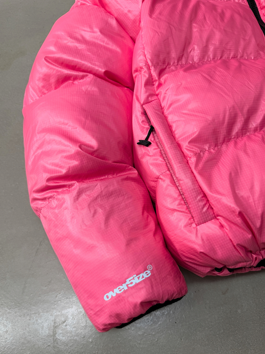 OVER5IZE "DUO" REVERSIBLE PUFFER JACKET BLACK & PINK