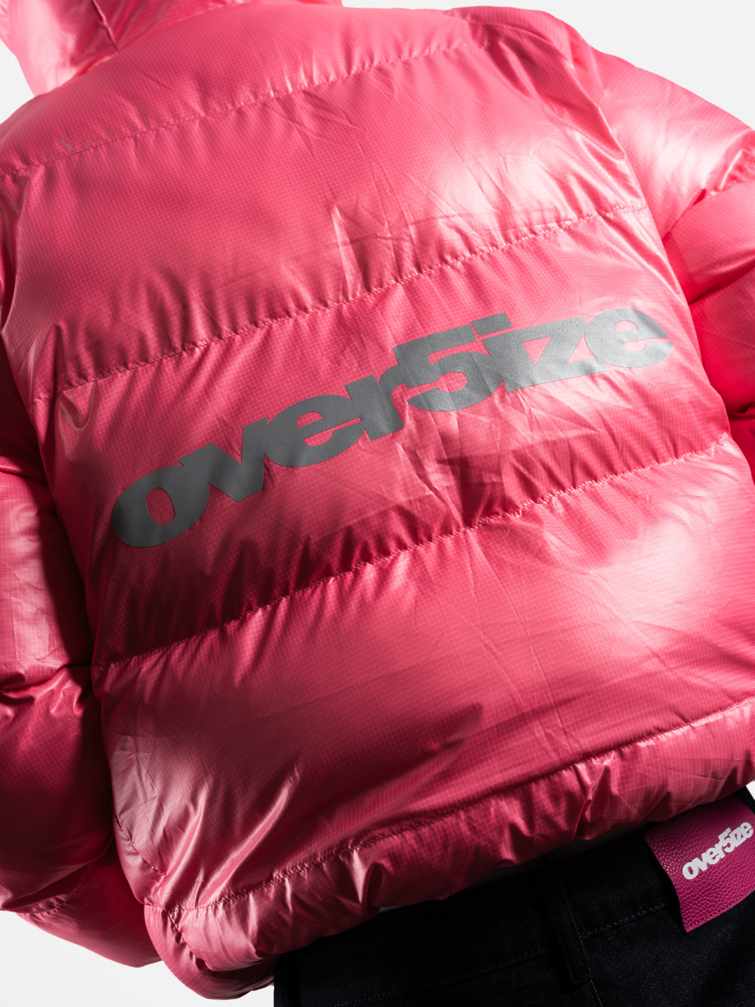 OVER5IZE "DUO" REVERSIBLE PUFFER JACKET BLACK & PINK