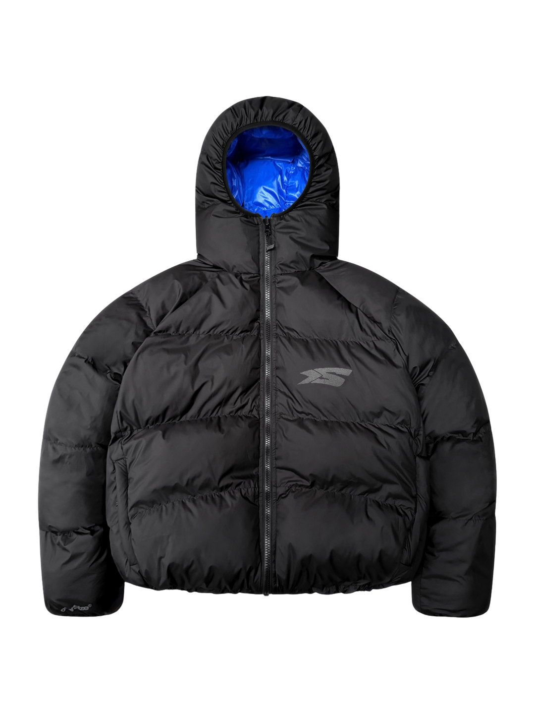 OVER5IZE "DUO" REVERSIBLE PUFFER JACKET BLUE & BLACK