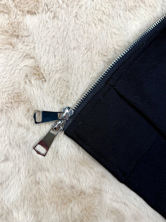 OVER5IZE "evil" FUR JACKET BLACK