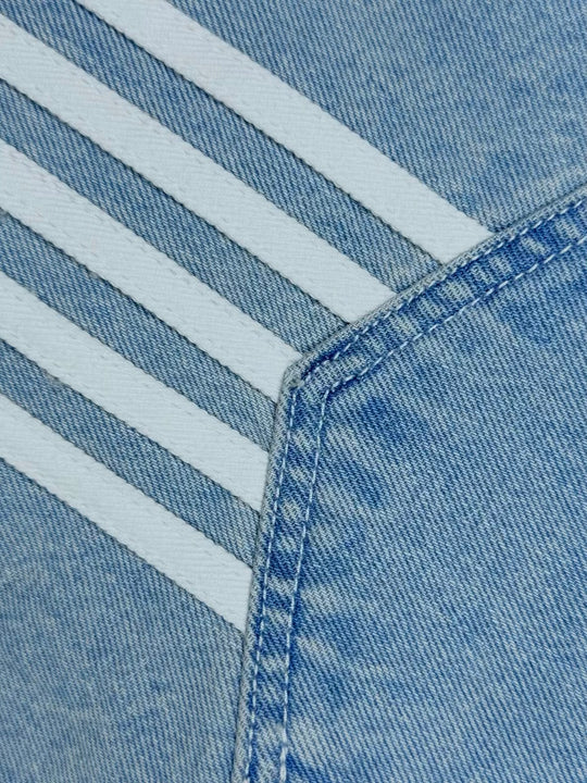 OVER5IZE “stripy” DUAL FIT JEANS LIGHT BLUE