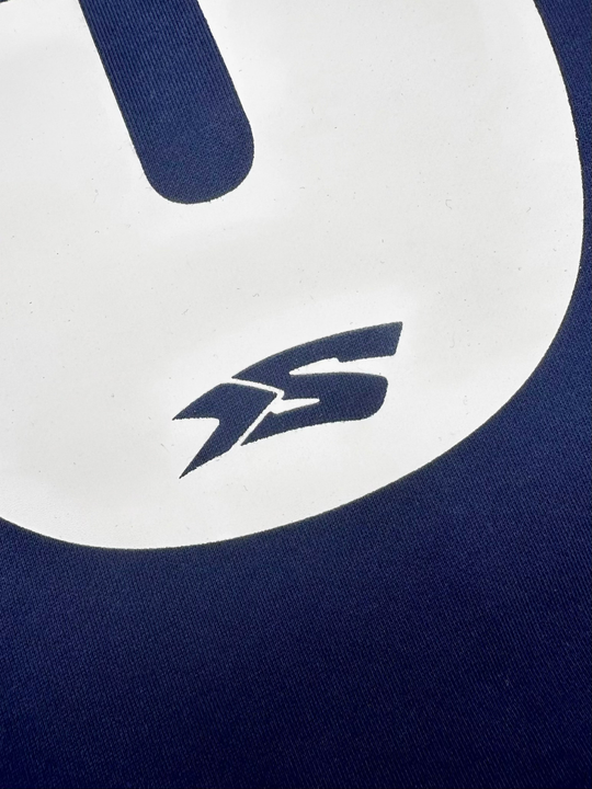 OVER5IZE "Fifty5" ZIP HOODIE NAVY BLUE