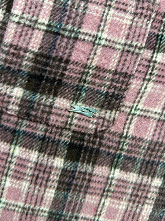 OVER5IZE “plaidy” FLANNEL SHIRT PINK