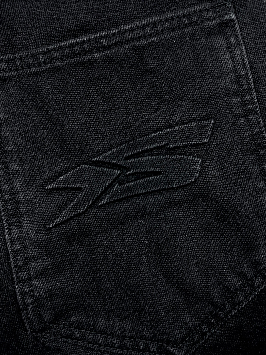 OVER5IZE “stripy” DUAL FIT JEANS BLACK