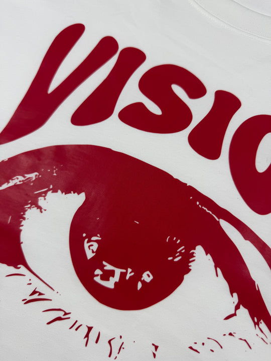 OVER5IZE "vision" TEE WHITE