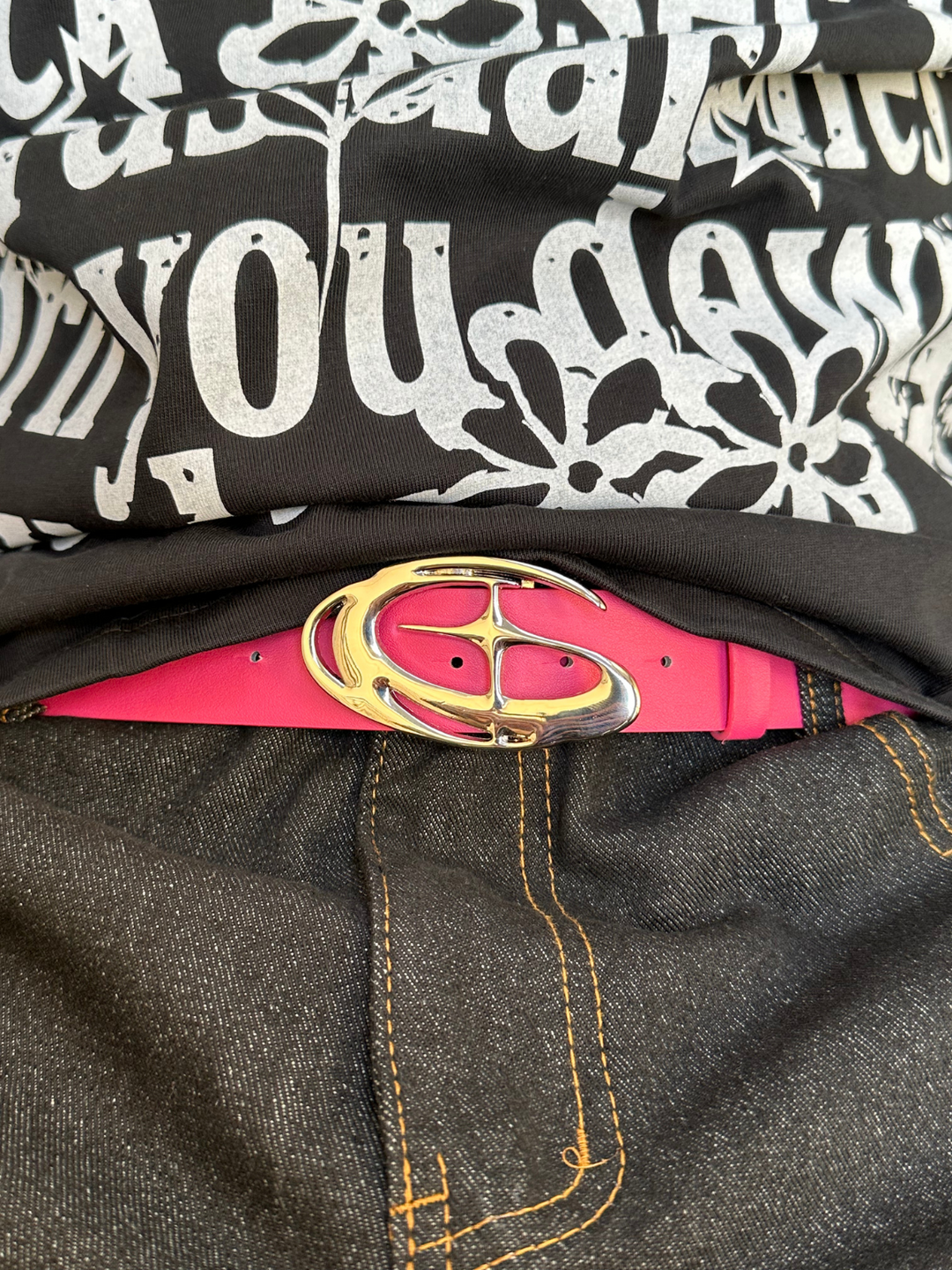 OVER5IZE "breath" BELT PINK
