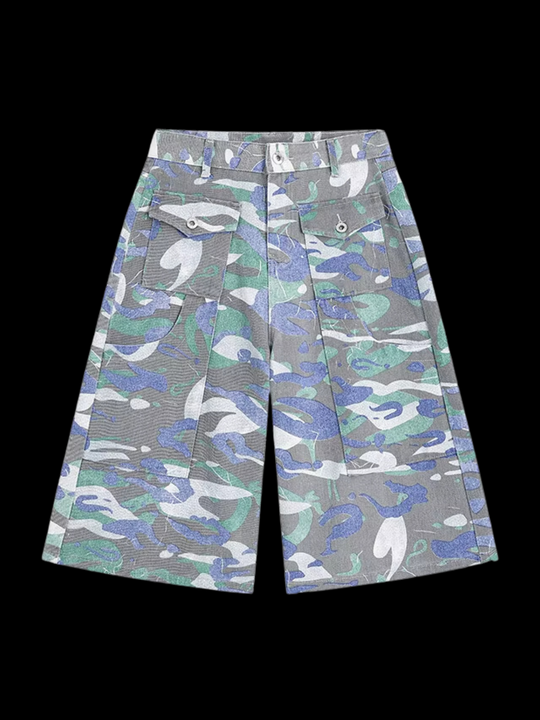 OVER5IZE "reboot" JORTS CAMO