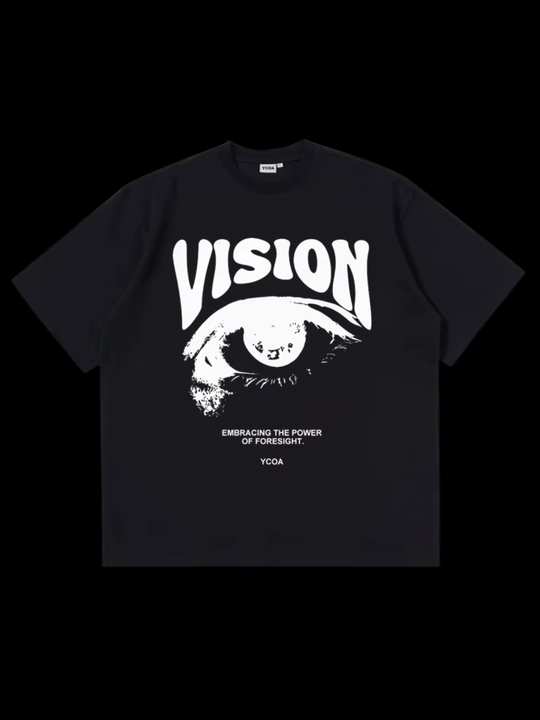 OVER5IZE "vision" TEE BLACK