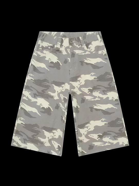 OVER5IZE "guilty" JORTS CAMO