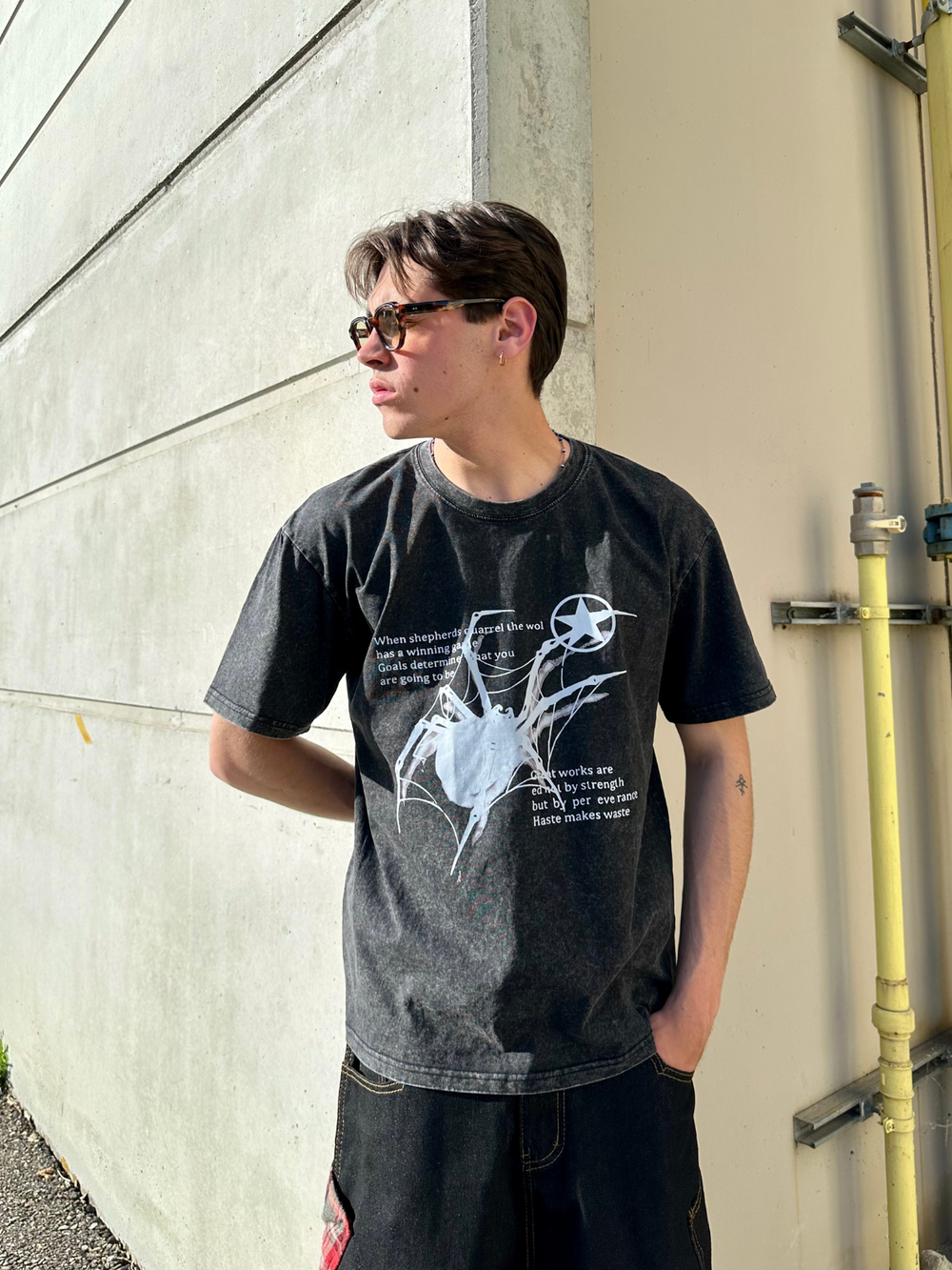 OVER5IZE "numb" TEE BLACK