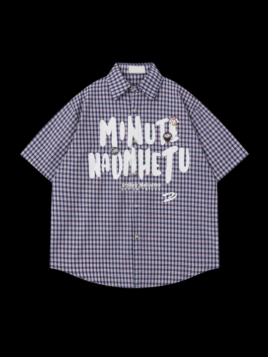 OVER5IZE "tension" SHIRT BLUE