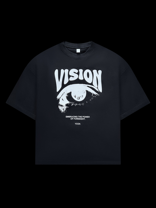 OVER5IZE "vision" TEE BLACK
