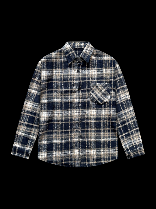 OVER5IZE "shelter" OVERSHIRT ASH BROWN
