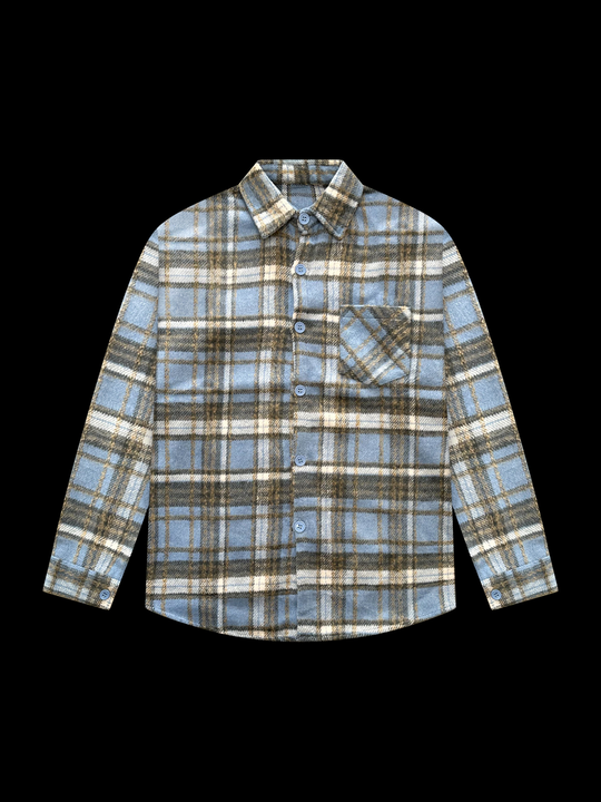 OVER5IZE "shelter" OVERSHIRT ICE BLUE