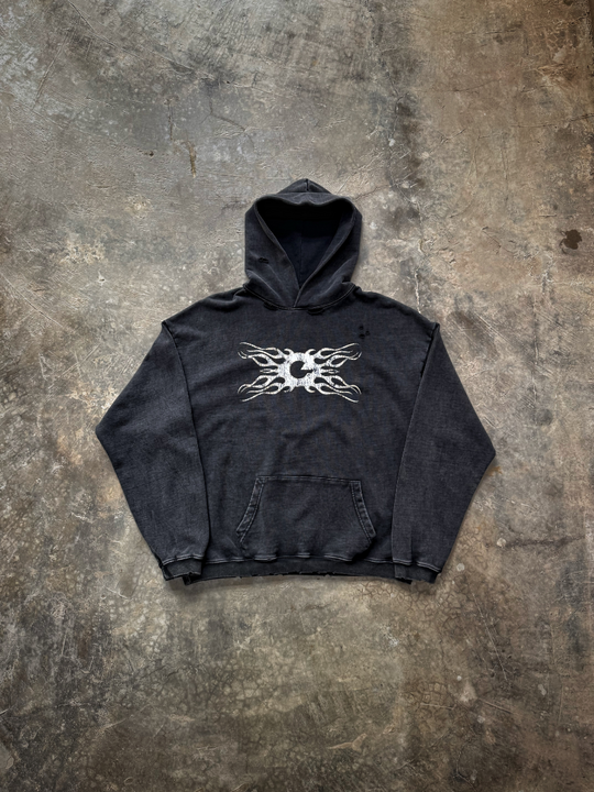 OVER5IZE "polar" HOODIE BLACK