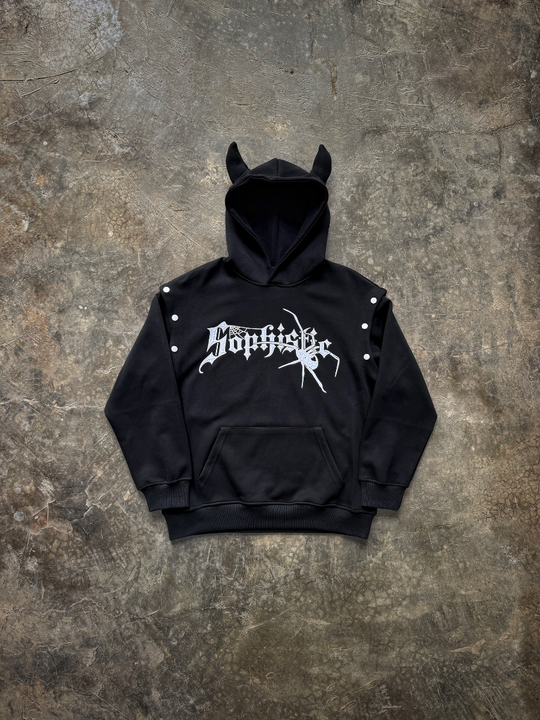 OVER5IZE "arctic" HOODIE BLACK