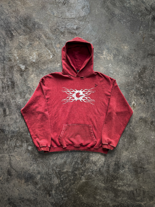 OVER5IZE "polar" HOODIE RED